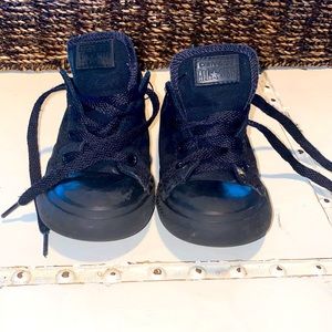 All black Converse size 9C